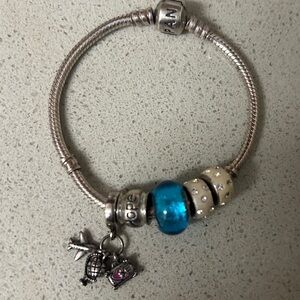 Pandora bracelet and charms